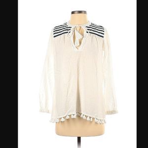 Roberta Roller Rabbit RRR White Serafina Tassel Tunic Top / Coverup